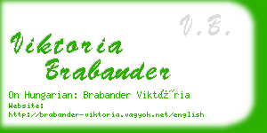 viktoria brabander business card